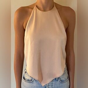 Satin Handkerchief Halter Top/ Alice+Olivia/ NWT